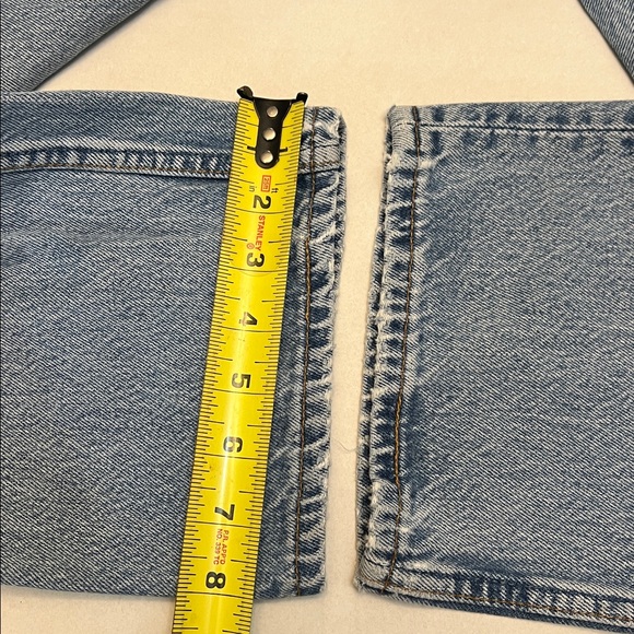 VINTAGE 90s LEVI’S 501 BUTTON FLY STRAIGHT LEG BROKEN-IN JEANS USA 100% COTTON - Picture 16 of 16